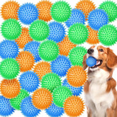 Pelotas espinosas Suilung azul, ideales para masticar y ejercitarse al aire libre.