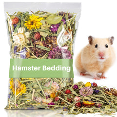 Cama Sukh para hámster con flores y hierbas, superficie suave para caminar.
