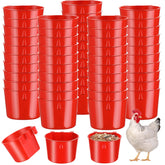 Sumind copas para jaula de aves rojo, fáciles de rellenar y limpiar