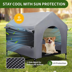 SUMMERTRAIL refugio con dosel exterior para mayor sensación de seguridad