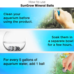 SunGrow Betta Balls: aporta calcio, hierro y manganeso para un desarrollo saludable