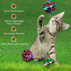 SunGrow juguete interactivo con sonido crujiente para gatos