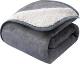 Sunheir manta impermeable cama sherpa franela: suavidad envolvente y protección de la cama.