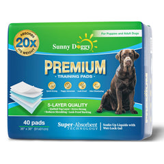 Sunny Doggy almohadillas extragrandes 36x36 con alta absorción para entrenamiento limpio