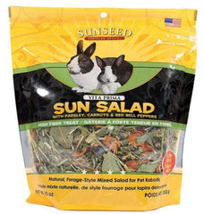 Sunseed Vita Prima Ensalada Solar para conejos, mezcla fresca de hortalizas para favorecer la masticación