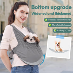 Supet bandolera con base reforzada para mayor seguridad de la mascota.