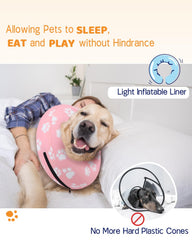 Collar donut inflable de Supet, diseño con cinta de ajuste.