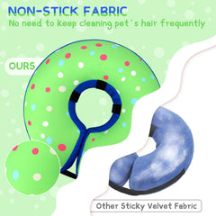 Supet collar donut inflable, vista de ajuste, correa y velcro aseguran el tamaño.