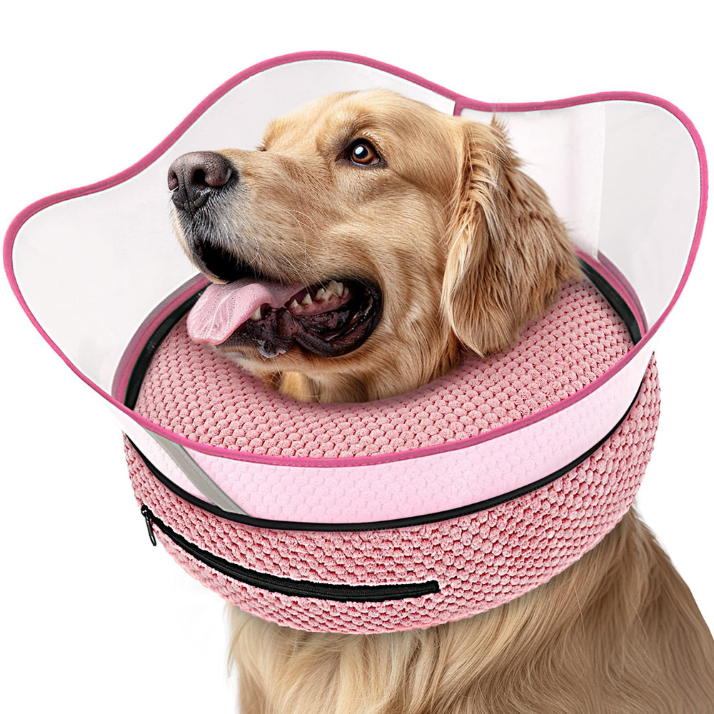Collar donut inflable Supet para perros, cómodo y seguro.