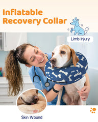 Supet collar inflable donut confort para recuperación suave del perro.