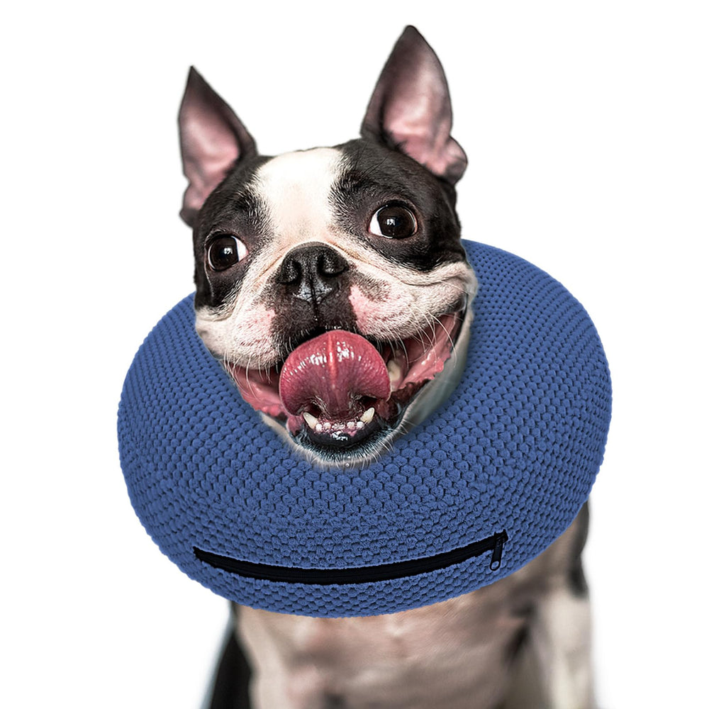 Collar inflable Supet donut ofrece protección suave para heridas.
