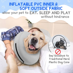 Supet collar rosquilla para perro, aire ligero que facilita movimiento diario.