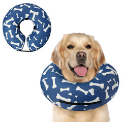 Supet cono inflable para perro en recuperación con diseño cómodo y seguro.