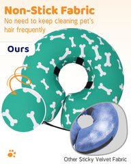 Supet cono inflable para perro, confort: reduce estrés al descansar y dormir.