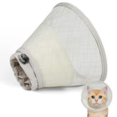 Cono suave de Supet para gatos, descanso cómodo sin irritación.