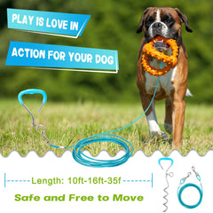 Supet estaca para perro inoxidable ofrece soporte resistente para exteriores.