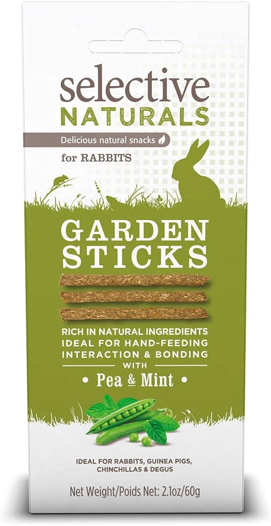 Supreme Selectivos Naturales Palitos Jardín 2-Pack, premio para conejos y cobayas