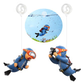 SUPTEC diver flotante izquierda en acuario, mejora la observación del flujo.