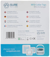 Paquete con dos etiquetas collar RFID SureFlap para mascotas sin microchip