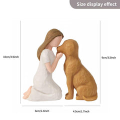 Figura perro sutimas con detalle leal, perfecta para mantener viva la memoria en casa.