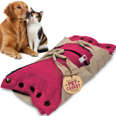 Sweet Goodbye Cocoon: caja para perros y gatos rosa mediano, opción elegante para despedida
