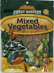 Sweet Harvest mezcla de vegetales en bolsa de 2.5 oz, snack colorido para aves