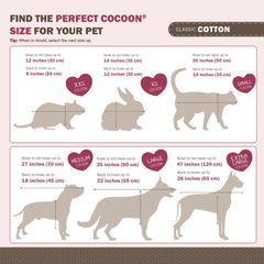 Sweet Goodbye Cocoon: acolchado de algodón natural para comodidad de la mascota