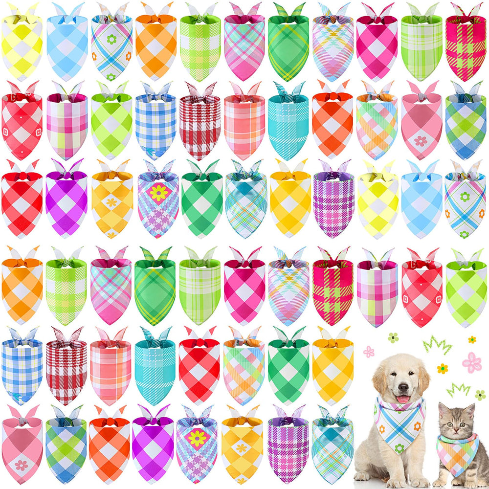 Sweetude bandanas 60 piezas conjunto primavera de cuadros para sesiones y paseos.