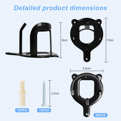 Swess percha para bridas de pared, instalación rápida.