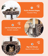 SYANDLVY árbol para gatos: superficie fácil de limpiar y mantener