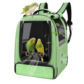 Sysmashing Mochila transportadora para aves con bandeja incluida, ideal para viajes cómodos.