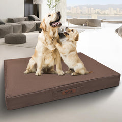 Sytopia cama para perros de 42 pulgadas con exterior impermeable, ideal para derrames.
