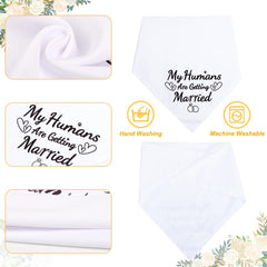 SZEE bandana de diseño de matrimonio para perro, perfecta para sesiones
