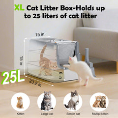 SZEE caja XL 25L ideal para gatos grandes o varias mascotas