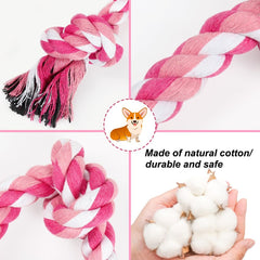 SZEE juguete de cuerda para tirar, color rosa, fomenta juego activo entre tú y tu mascota.