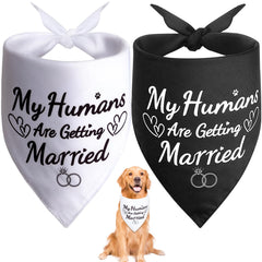 SZEE panuelo para perro, boda blanca y negra, estilo elegante para la ocasión.