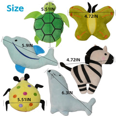 SZKOKUHO juguete de peluche con sonajero: estimula el juego y el sonido.