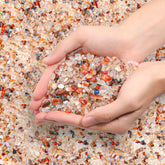 Galet cornaline poli T4U, parfait pour petits arrangements décoratifs et jardins miniatures.
