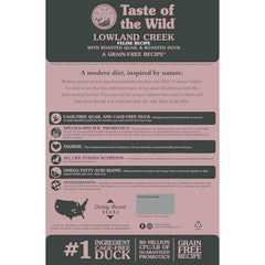 Taste of the Wild Lowland Creek croquetas alta proteína, dieta equilibrada