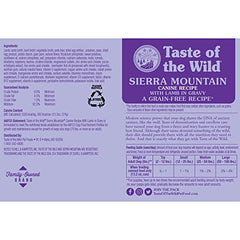 Taste of the Wild Sierra Mountain, mezcla de frutas y verduras para energía diaria