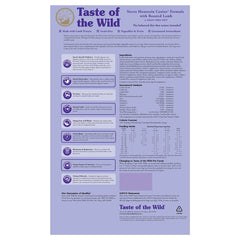 Taste of the Wild Sierra Mountain croquetas con textura y digestibilidad para perros.
