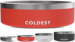 Tazón Coldest Water para perros con aislamiento triple y acero inoxidable.