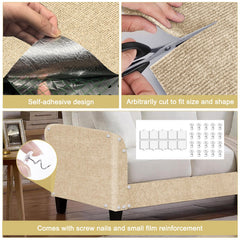 TEBANTY tapete recortable garras gato beige para ajustar a muebles