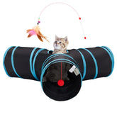 Tempcore túnel para gatos con 3 vías ideal para ejercicio y exploración