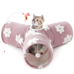 Tempcore túnel para gato con 3 vías para juego y ejercicio.