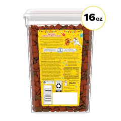 Temptations Birthday Cat Treats crunchy-soft texture close-up; dual-texture delight for cats.