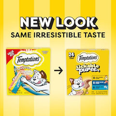 Temptations Purée Crèmeuse au saumon, texture onctueuse qui encourage le jeu.