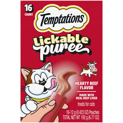Purée cremosa de Temptations en tubo para consentir a tu gato.