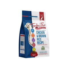Tender & True pollo arroz marrón 4lb: pienso con pollo como ingrediente principal y sin antibióticos.