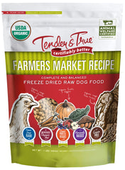 Tender & True Receta Farmers Market con ingredientes orgánicos para perros